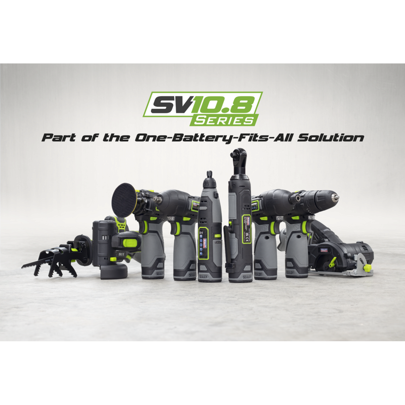 Sealey CP108VCOMBO8EU 5 x 10.8V SV10.8 Series Cordless Combo Kit - 2 Batteries  Euro Plug