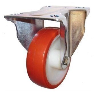 125mm Polyurethane With Nylon Centre Heavy Duty Castor - Fixed