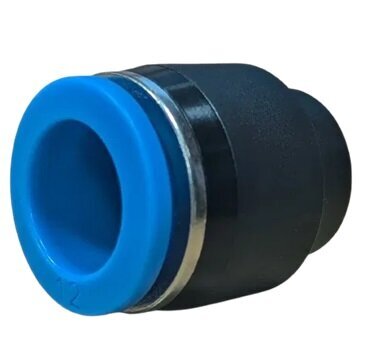 12mm Blanking Cap Black & Blue Push-In Fitting