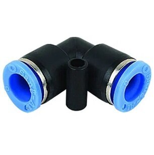 16mm Equal Elbow Black & Blue Push-In Fitting