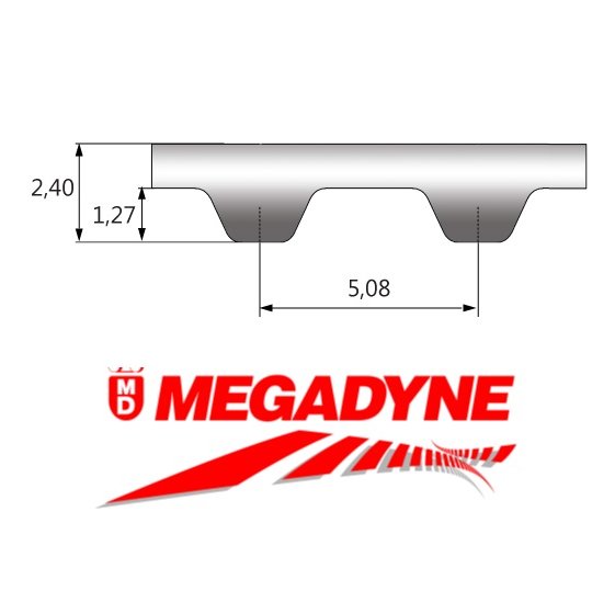 188XL037 Megasync Timing Belt