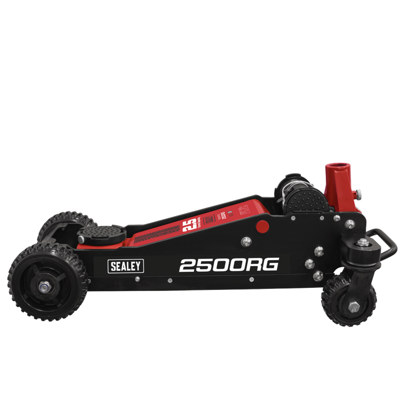 Sealey 2500RG Big Wheel Hybrid Trolley Jack for Off-Road Vehicles, SUVs, Vans  4x4s with Super Rocket Lift 2.5 Tonne