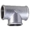 2inch BSPP Equal Female Tee Malleable Iron Fitting Beaded DIN Galvanised, Fig 130