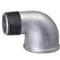 3/4inch BSPP x 1/2inch BSPT Male Female Un-Equal Elbow 90� Beaded DIN Galvanised, Malleable Iron Fig 92
