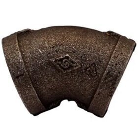 3inch BSPT Equal Female Elbow 45 Degree Black Malleable Iron Fitting Banded BS143, Fig 120