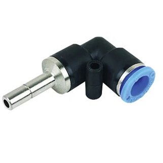 4mm x 1/8inch BSPT Male Single Banjo Black & Blue Push-In Fitting (BSPT)