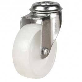 50DRLBH10PP 50mm Polypropylene Castor - Bolt Hole