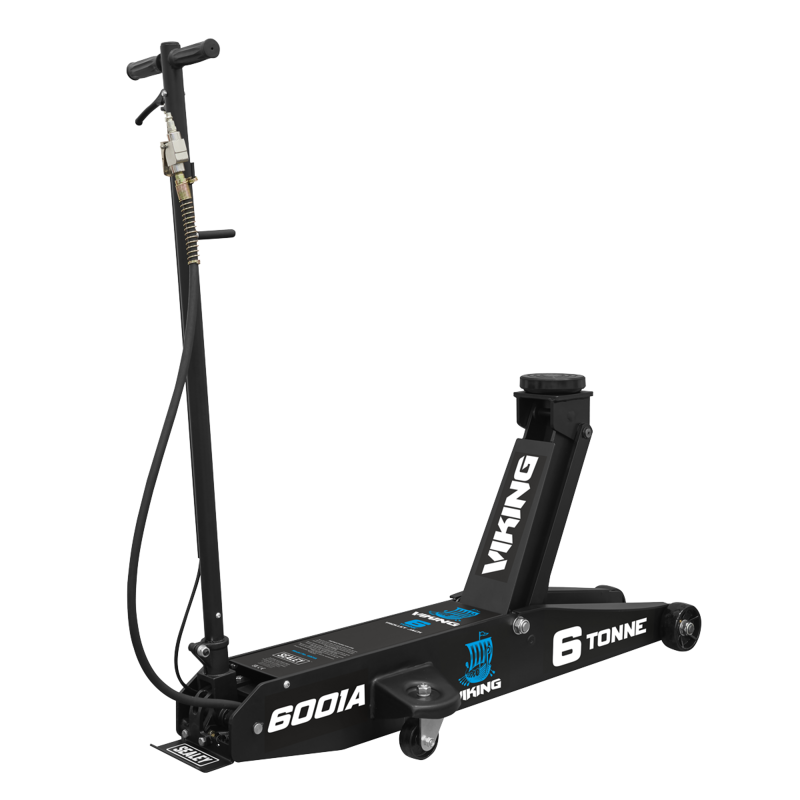 Sealey 6001A Viking Professional Long Reach Air/Manual Operation Trolley Jack with Rocket Lift 6 Tonne