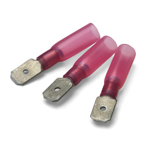 6.35x0.8mm Blue Heatshrink Part Insulated Female PushOn Disconnect