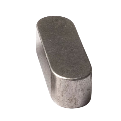 6mm x 6mm x 50mm Key Steel - 2 Round Ends
