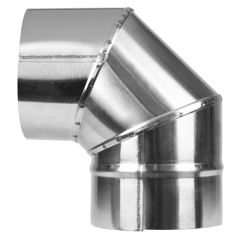 Sealey ABI1000AK3 Stainless Steel Exhaust/Flue 90 Bend for ABI600  ABI1000 120mm
