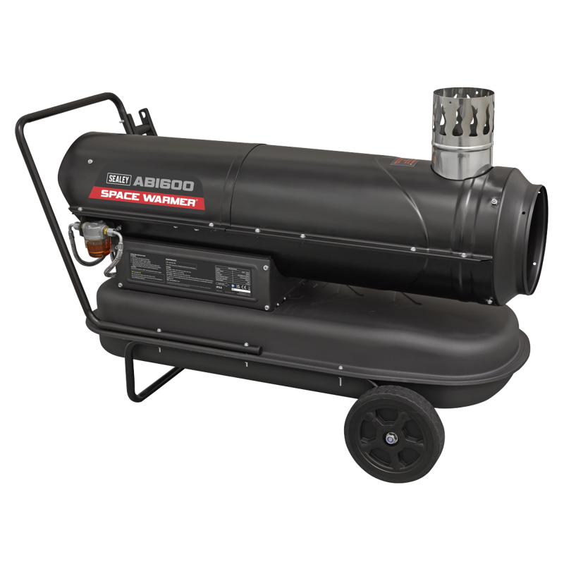 Sealey ABI600COMBO Space Warmer Indirect Kerosene/Diesel Heater 68,000Btu/hr with 5M Ducting