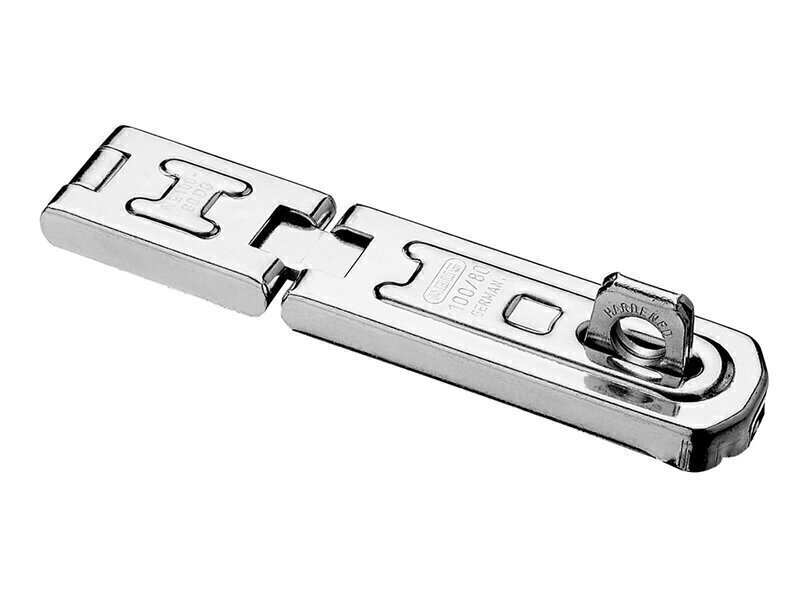ABUS Mechanical 100/100 DG Hinged Hasp  Staple Carded 100mm