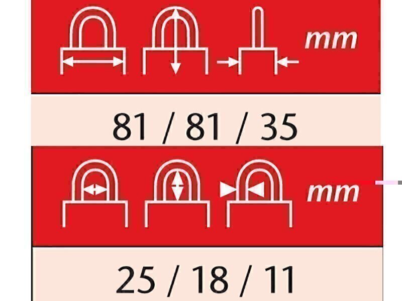 ABUS Mechanical 20/80mm Diskus Plus Padlock Carded