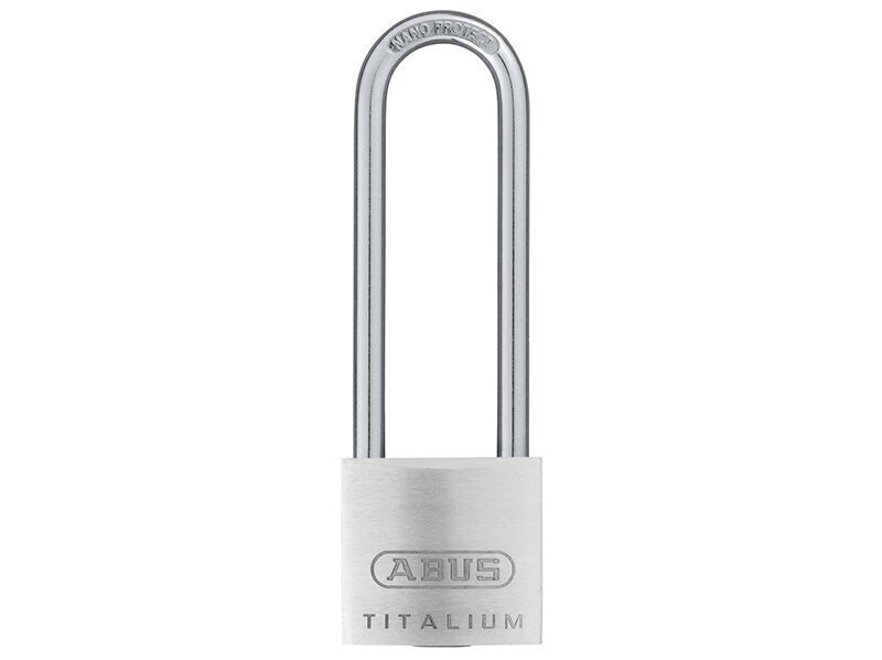 ABUS Mechanical 64TI/30mm TITALIUM Padlock 60mm Long Shackle Carded