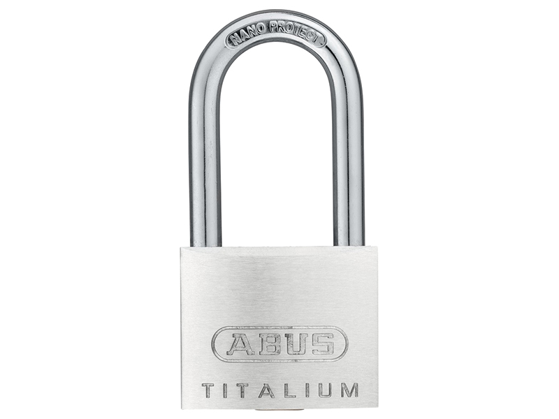 ABUS Mechanical 64TI/40mm TITALIUM Padlock 40mm Long Shackle Carded