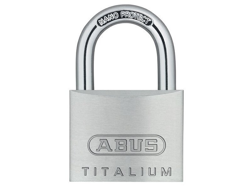 ABUS Mechanical 64TI/40mm TITALIUM Padlock Keyed Alike KA6412