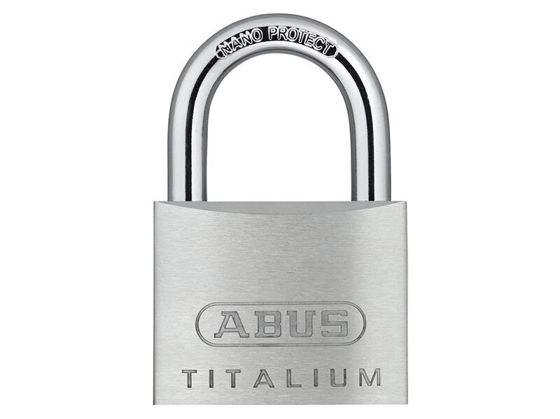 ABUS Mechanical 64TI/50mm TITALIUM Padlock Keyed Alike KA6511