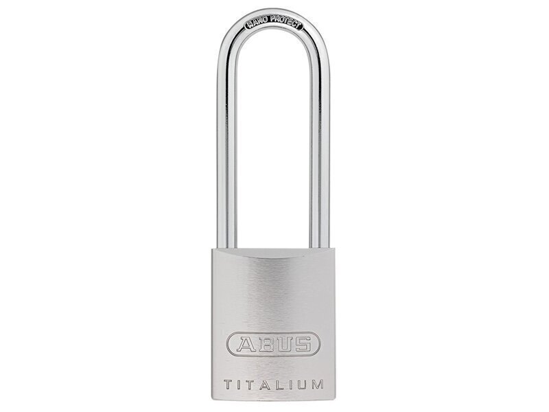 ABUS Mechanical 86TI/45mm TITALIUM Padlock Without Cylinder 80mm Long Shackle