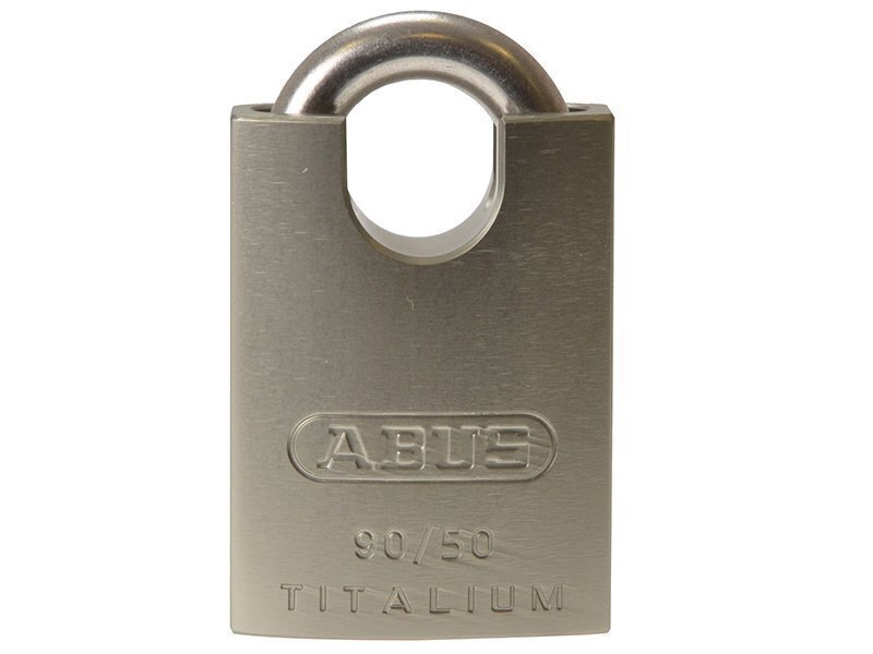 ABUS Mechanical 90RK/50 TITALIUM Padlock Closed Shackle Carded