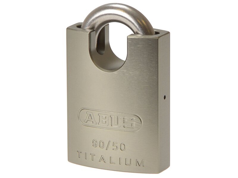 ABUS Mechanical 90RK/50mm TITALIUM Padlock Closed Shackle Keyed Alike 2745