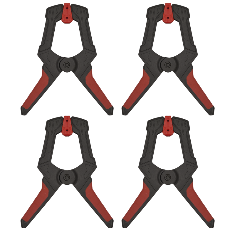 Sealey AK064 Spring Clamp Set 80mm 4pc