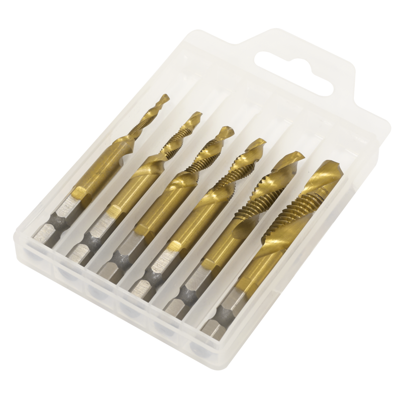 Sealey AK3025 Combination Drill  Tap Bit Set 6pc