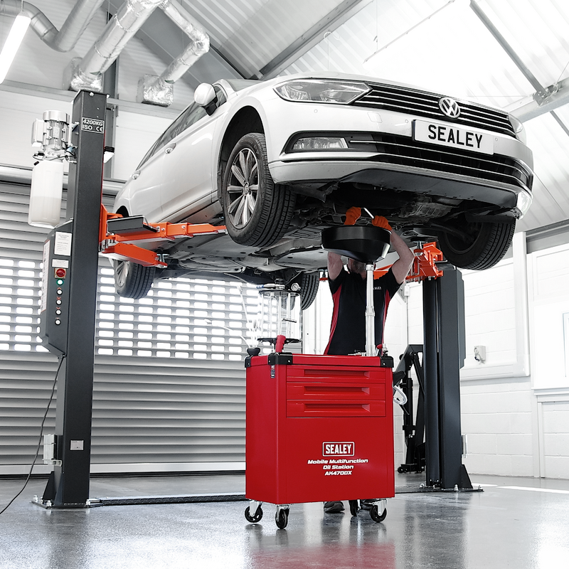 Sealey AK470DX Mobile Multifunction Oil Station with 61pc Tool Set