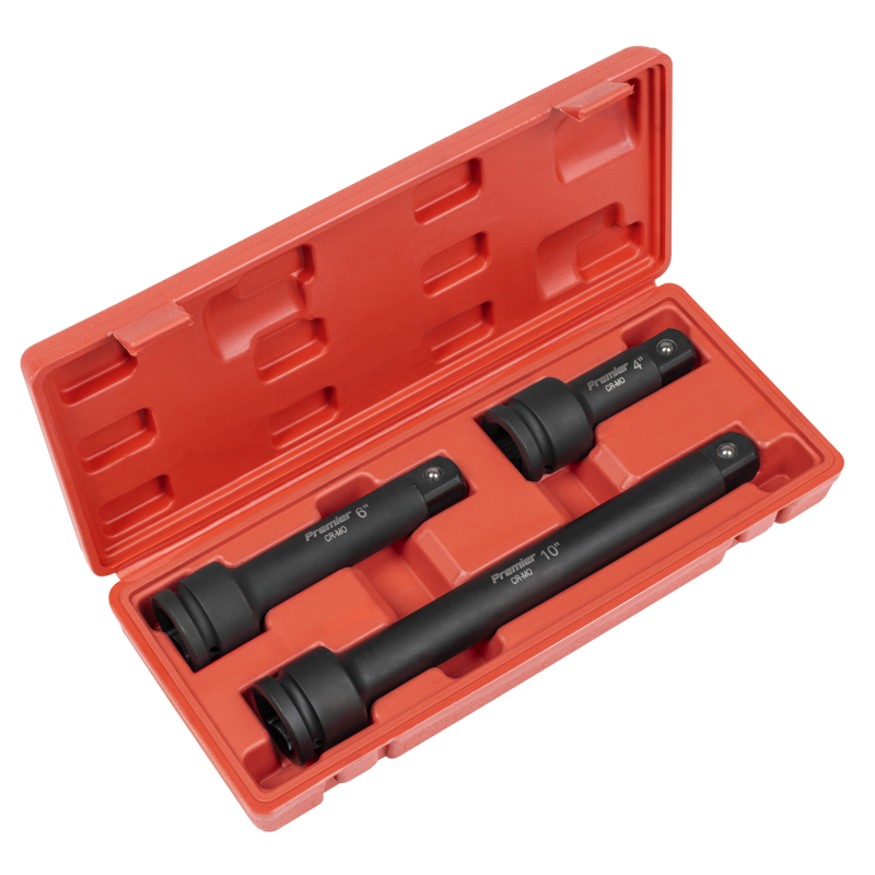 Sealey AK5515 Premier Impact Extension Bar Set 3/4Sq Drive 3pc