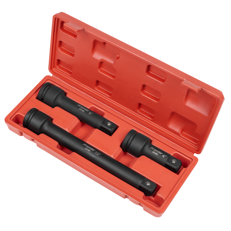 Sealey AK5515 Premier Impact Extension Bar Set 3/4Sq Drive 3pc