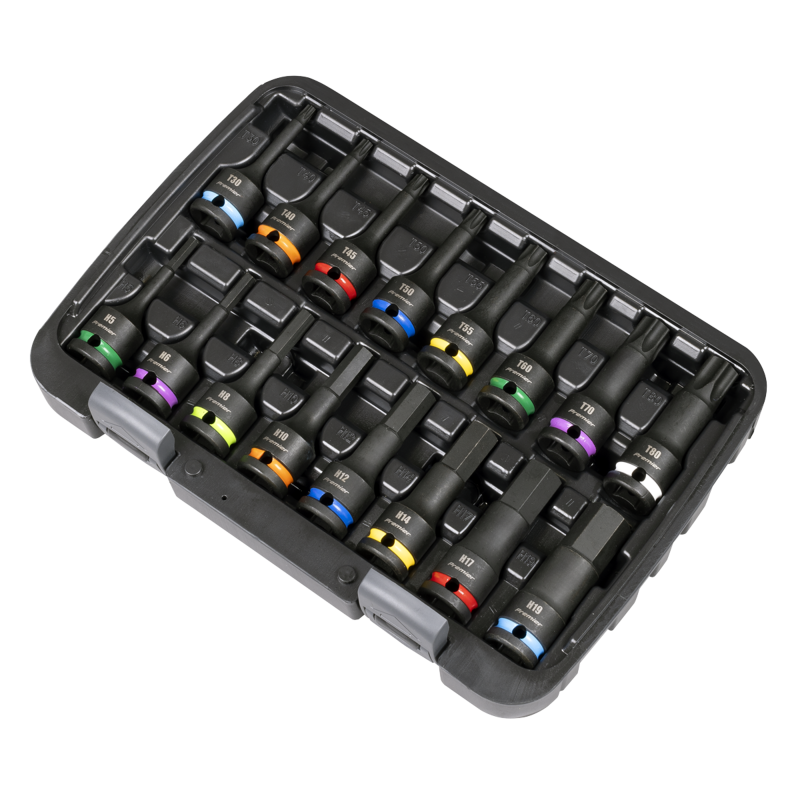 Sealey AK56005 Premier Hex  TRX-Star Impact Socket Bit Set 1/2Sq Drive 16pc