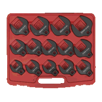 Sealey AK59831 Crow's Foot Spanner Set 14pc 1/2Sq Drive Metric