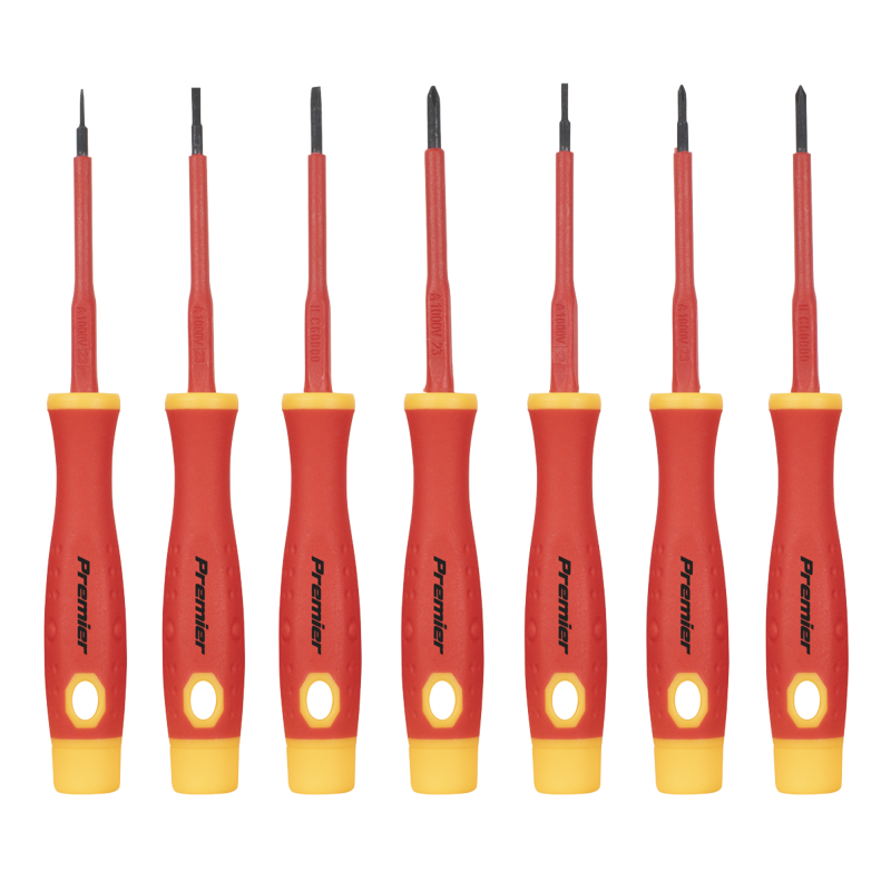 Sealey AK61201 Premier Precision Screwdriver Set 7pc - VDE Approved