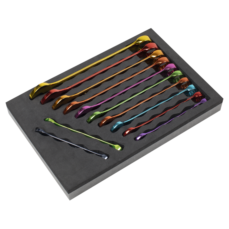 Sealey AK63267 Premier Multi-Coloured Combination Spanner Set 12pc