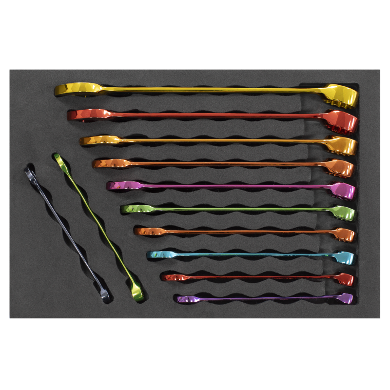 Sealey AK63267 Premier Multi-Coloured Combination Spanner Set 12pc