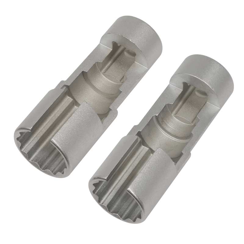 Sealey AK6902 Slim Profile Diesel Piezo Injector Pipe Sockets 3/8Sq Drive 17 18mm 2pc