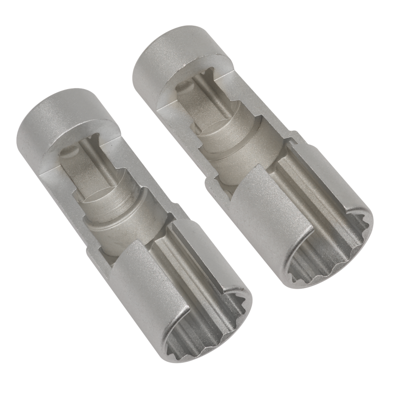 Sealey AK6902 Slim Profile Diesel Piezo Injector Pipe Sockets 3/8Sq Drive 17 18mm 2pc