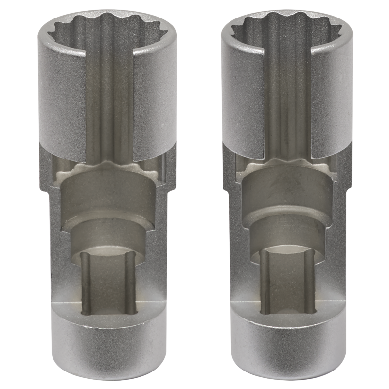 Sealey AK6902 Slim Profile Diesel Piezo Injector Pipe Sockets 3/8Sq Drive 17 18mm 2pc