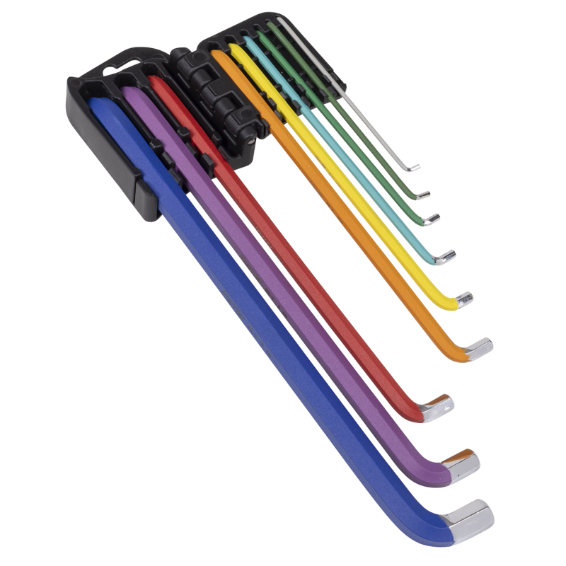 Sealey AK71740 Premier Extra-Long Stubby Element Hex Key Set 9pc