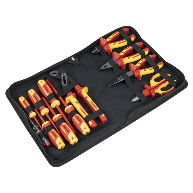 Sealey AK83463 Screwdriver, Pliers  Scissor Set 12pc - VDE Approved