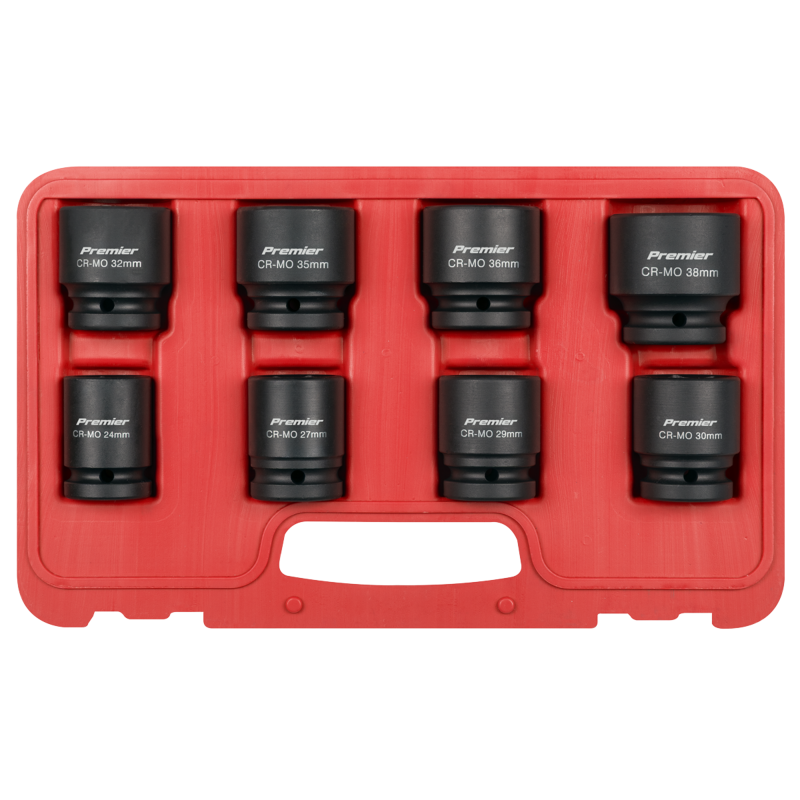Sealey AK886 Premier Impact Socket Set 3/4Sq Drive 8pc