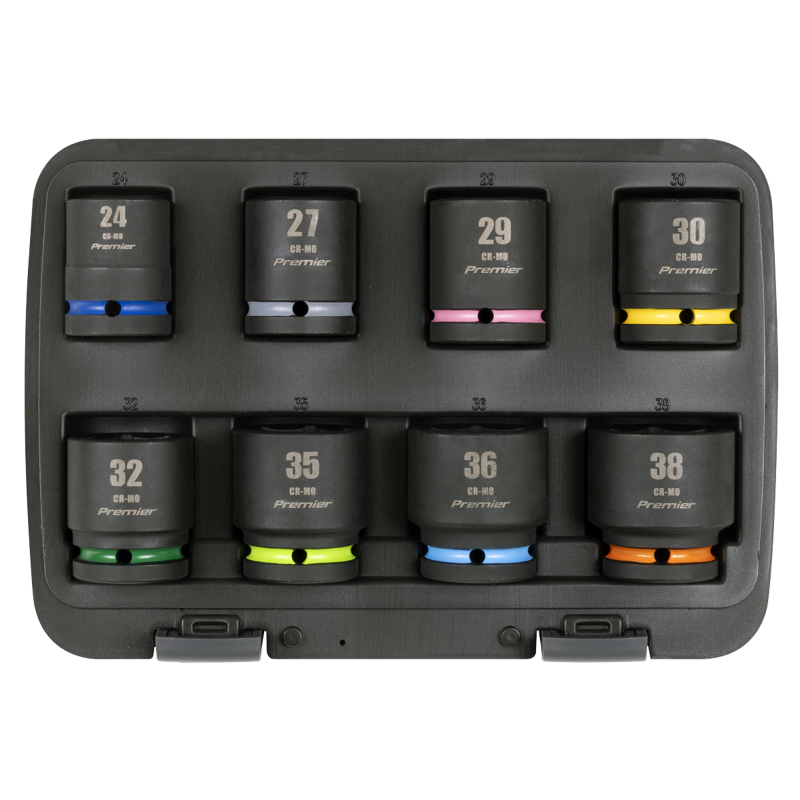 Sealey AK8890M Premier Impact Socket Set 3/4Sq Drive 8pc