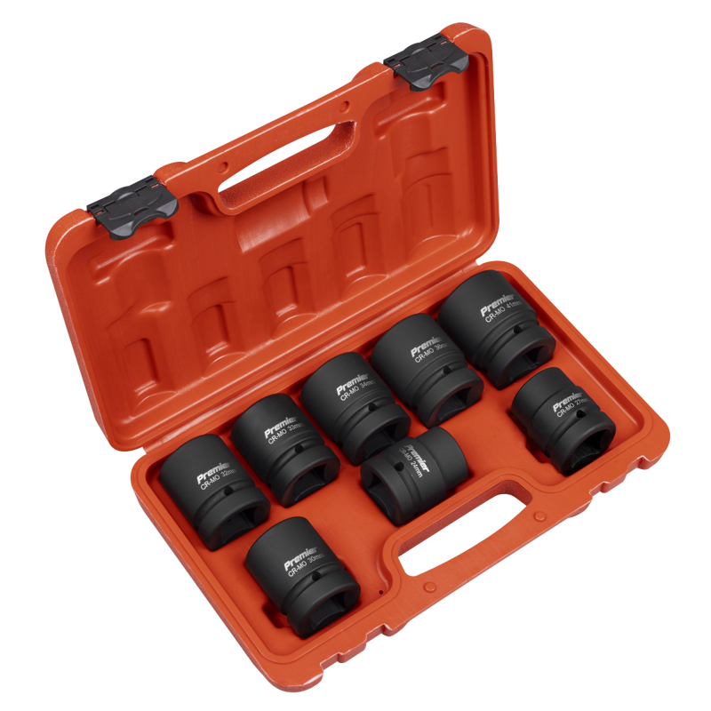 Sealey AK889M Premier Impact Socket Set 1Sq Drive 8pc