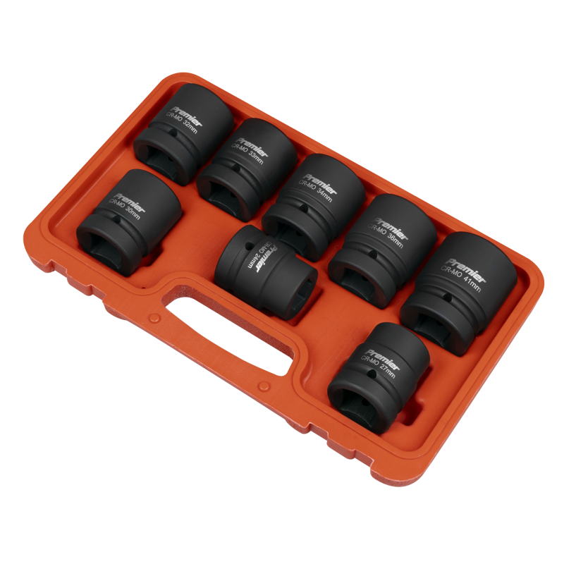 Sealey AK889M Premier Impact Socket Set 1Sq Drive 8pc