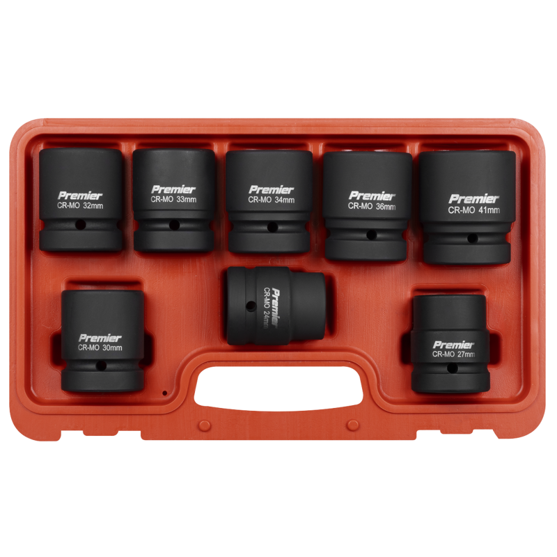 Sealey AK889M Premier Impact Socket Set 1Sq Drive 8pc