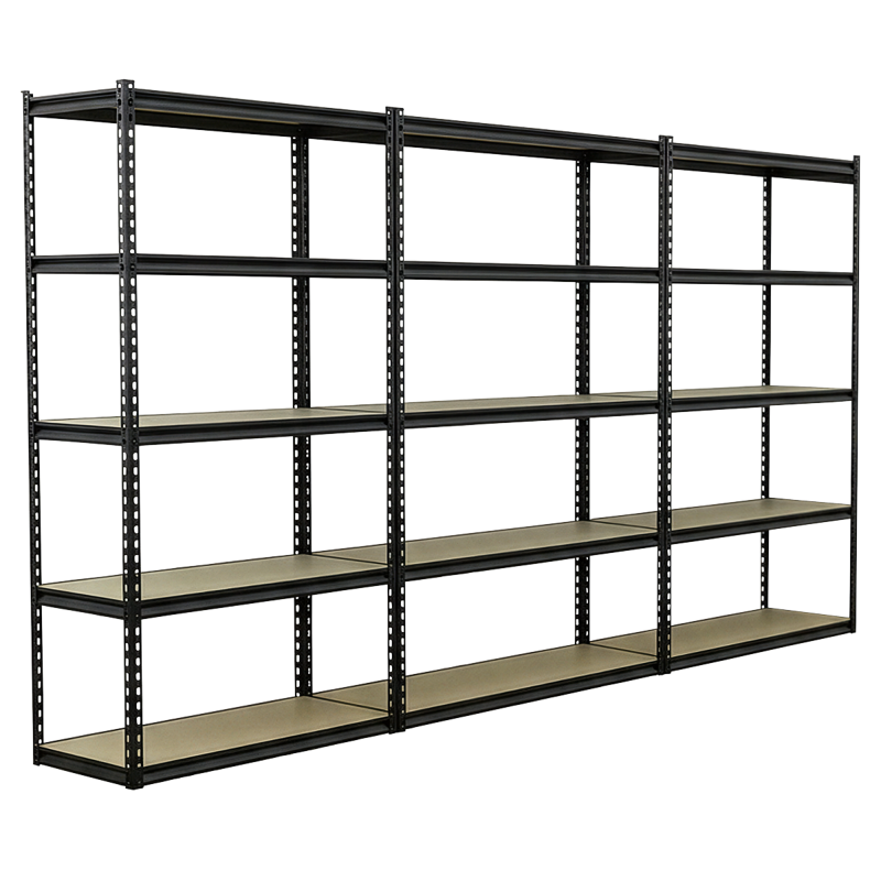 Sealey AP1200RCOMBO1 Racking Unit with 5 Shelves 220kg Capacity Per Level - Set of 3