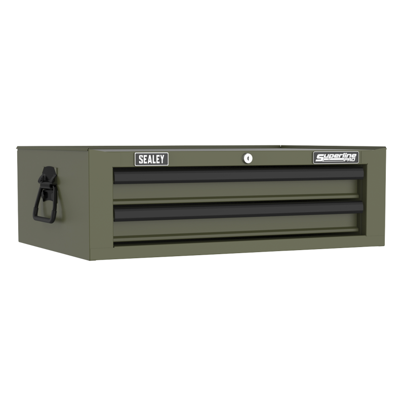 Sealey AP26029TK Superline PRO Mid-Box Tool Chest 2 Drawer - Khaki