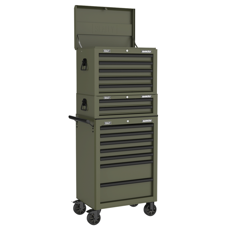 Sealey AP26029TK Superline PRO Mid-Box Tool Chest 2 Drawer - Khaki