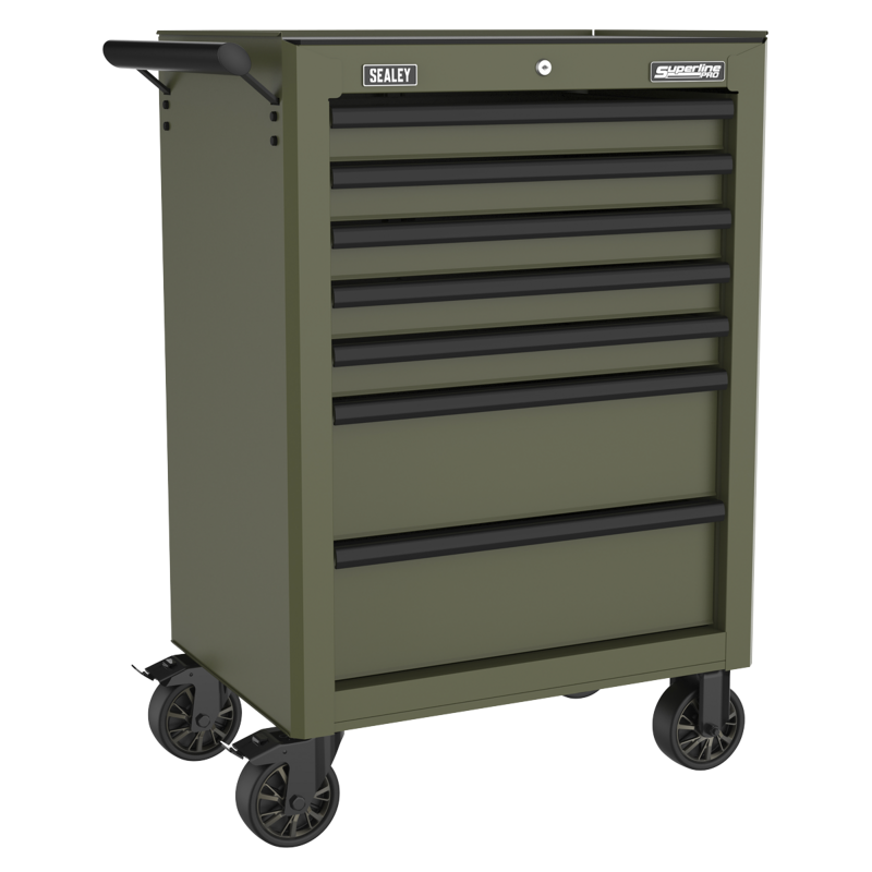 Sealey AP26479TK Superline PRO Heavy-Duty Rollcab 7 Drawer - Khaki