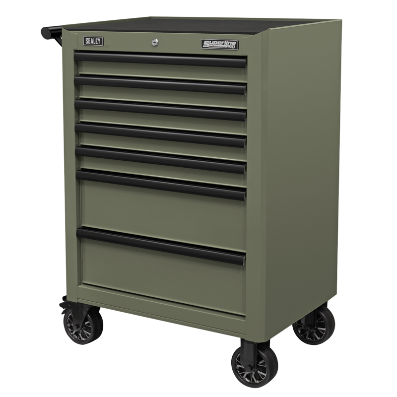 Sealey AP26479TK Superline PRO Heavy-Duty Rollcab 7 Drawer - Khaki